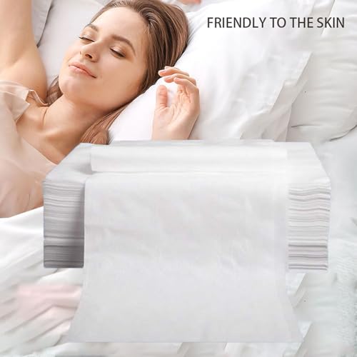 20pcs Disposable Bed Sheets, 31" x 71" for Massage Table - Pure White Non-Woven Fabric, Clean, Breathable & Soft, Gentle On Skin, for Disposable Sheets Massage Table Massage Beauty Tattoos