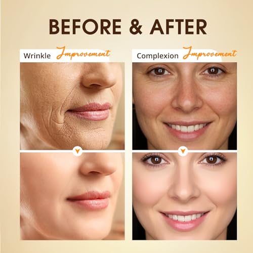 Retinol Collagen Serum for Face: Anti Aging & Anti Wrinkle Repair Peptide Serum with Boost Hydration Formula - Day/Night Facial Firming Neck Plump Skin Care for Women/Men (1.69 Fl Oz)