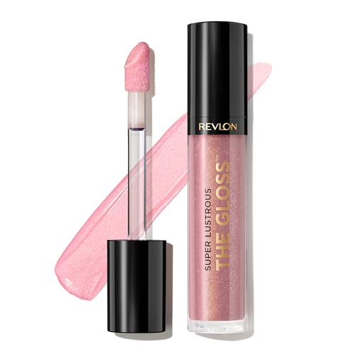 Revlon Lip Gloss, Super Lustrous The Gloss, Non-Sticky, High Shine Finish, 203 Lean In