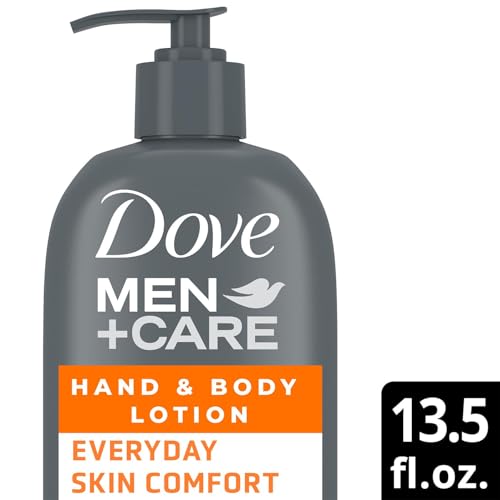 Dove Hand & Body Lotion, Men+Care Value Pack ? Everyday Skin Comfort Formula with Shea Butter & Jojoba Oil, Refreshing Lotion for Dry Skin, 13.5 Fl Oz (Pack of 2)