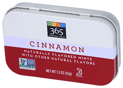 365 Cinnamon Mints, Sugar-Free Breath Freshener, 1.5 oz (Pack of 3)