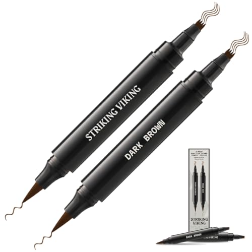 Striking Viking Beard Pencil Filler - Dark Brown, 2 Pack