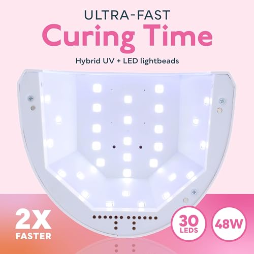SUNUV UV Nail Lamp for Gel Manicures with UV Gloves - Professional Curing Light