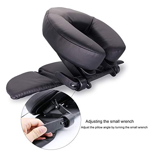 TRENDBOX Face Down Tabletop Massage Kit Adjustable Headrest Pillow