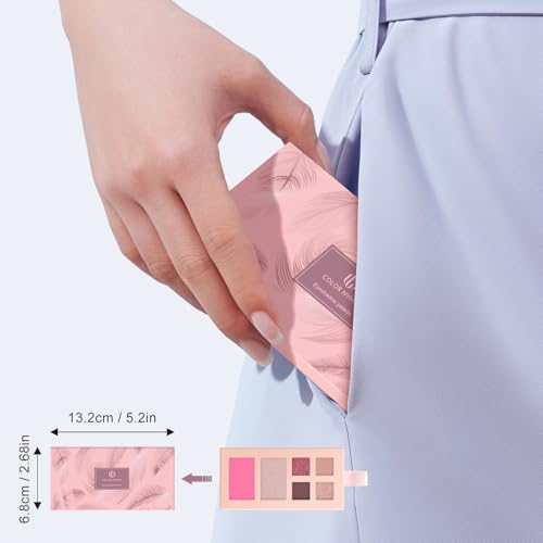 Color Nymph Makeup Palette Set - 12 Colors Eyeshadow, Blush & Brush Kit
