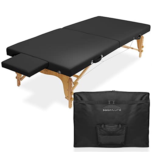 Saloniture Portable Massage Table 450 lbs - Folding Therapy Bed