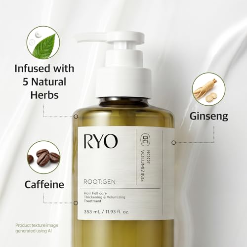 Ryo Root:Gen Korean Conditioner for Hair Loss & Breakage, 11.9oz