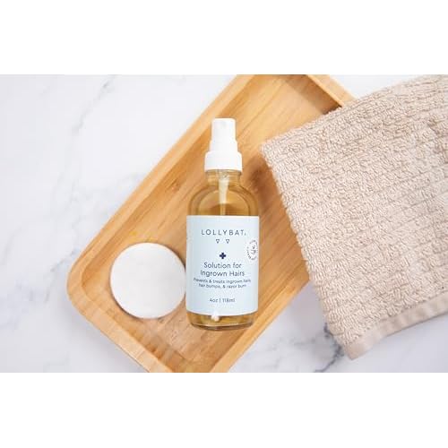Ingrown Hair Treatment Spray 4 oz | Prevent &Treat Razor Burn, Ingrown Hairs, Hair Bumps, Bikini Bumps | Post-Wax Exfoliant for Women, Men & Teens | Natural Ingredients | Made in USA