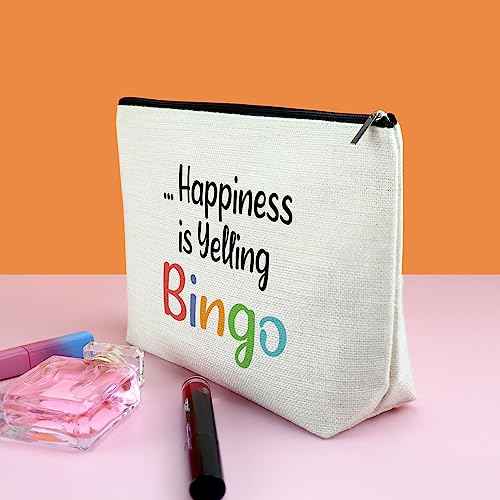 Bingo Lover Gifts for Women Makeup Bag Bingo Game Gifts for Bingos Player Gambler Gift Casino Lover Gift Christmas Birthday Present for Her Friends Travel Cosmetic Pouch