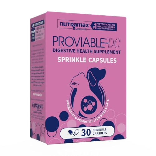 Nutramax Proviable Probiotics for Dogs & Cats 30 Count Sprinkle Capsules