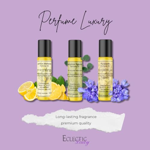 Eclectic Lady Cinnamon Perfume Oil, 0.3 Oz Portable Roll-On Fragrance with Long-Lasting Scent, Delightful Essential Oils and Jojoba Oil For Daily Use