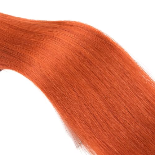 Ginger Orange Straight Hair Bundles - 350 Color, 22-26 Inch, 3 Pack