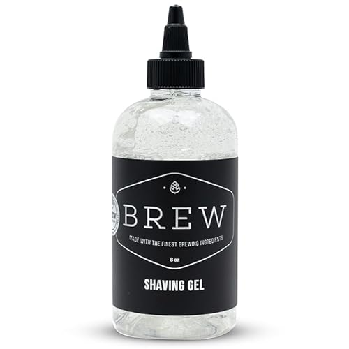 Beard Shave Gel ? Clear Shaving Gel for Beards ? Nutrient-Rich Formula ? Provides Smooth Shave ? Premium Ingredients ? Hops, Barley, Yeast ? 8 oz.