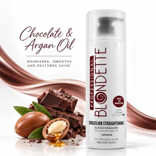 Brazilian Keratin Hair Treatment with Argan Oil - Frizz Control & Shine