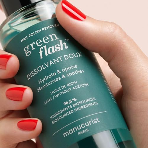 Manucurist Green Flash Acetone-Free Plant-Based Nail Polish Remover (100ml)