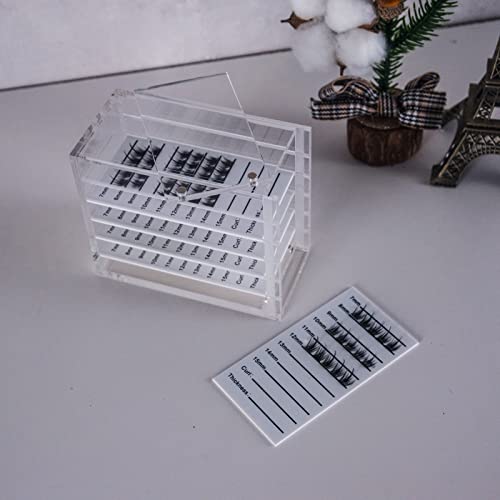 5-Layer Lash Extension Storage Organizer with Magnetic Cover