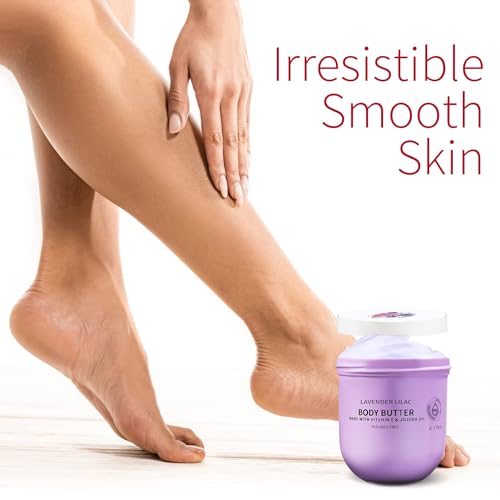 Lavender Lilac Body Butter - Hydrating Shea Cream with Jojoba Oil