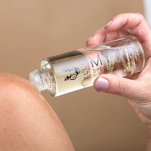 Ellis Brooklyn MYTH Scented Body Oil for Women with Bergamot, Jasmine & White Cedarwood, Vegan, Cruelty-Free, Sustainable Ingredients, Made in USA, 95ml/3.2 fl oz