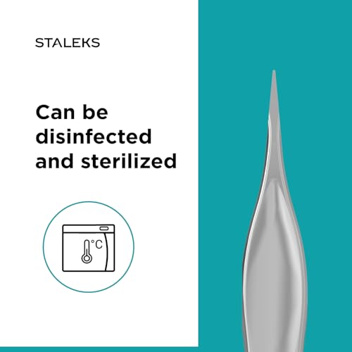 Staleks PODO 10 Podology Splinter Tweezers ? Long Thin Working Part ? Ideal for Ingrown Nail Removal, Calluses, and Foreign Body Extraction