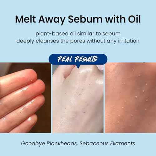 coxir ULTRA HYALURONIC CLEANSING OIL, Travel-Size, Korean Facial Cleanser l Blackhead, Makeup Removal with Hyaluronic Acid, Cruelty Free, No Mineral Oil [1.69fl.oz (Pack of 1)]