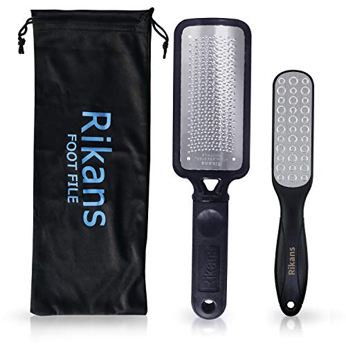 Rikans Stainless Steel Foot File Set - Professional Callus Remover Rasp