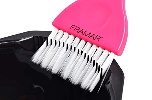 FRAMAR Color Bowl Set 2-Pack with Brush Cleaner