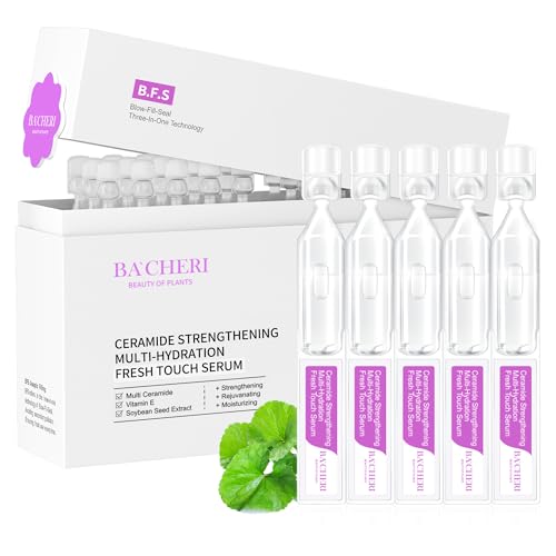 Ceramide Serum for Dry Sensitive Skin ? Ceramide Complex with Hyaluronic Acid, Hydrates & Repairs Skin Barrier, Soothes Redness & Irritation, 1.8ml x 30 Ampoules