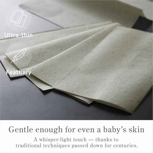 Oil Blotting Paper 100 Sheets, Pack of 1 ? Premium Green Tea Face Blotting Sheets, Oil Absorbing Tissues in Japanese Washi, Easy-Dispense Pack, Made in Japan, Oily Skin Care & Makeup Essential