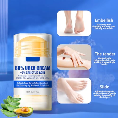 60% Urea Foot Cream with Salicylic Acid for Cracked Heels