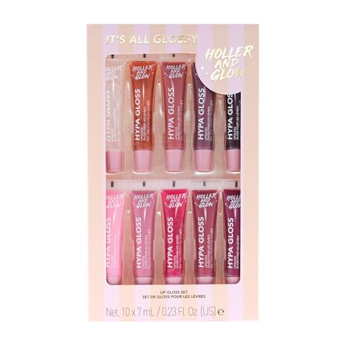 Holler & Glow It's All Glossy Lip Gloss Set - 10 Piece