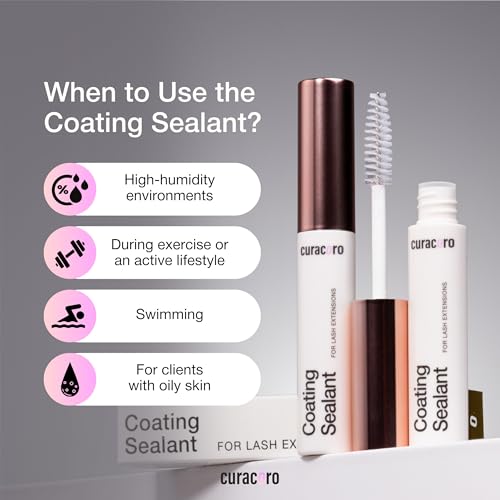 Curacoro Lash Coating Sealant 10ml - Water-Resistant Topcoat for Extensions
