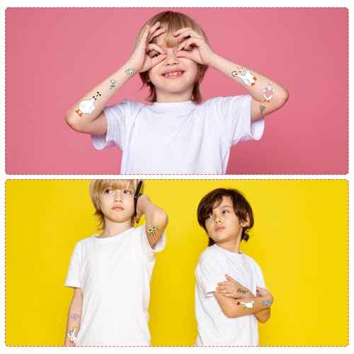 Gameza Funny Goose Temporary Tattoos - 6Sheets One Goose Birthday Decor Decorations Girls Boys Silly Foolish Goose Tattoo Temporary Gifts Duck Geese Animals Theme Party Favors Supplies Prizes Rewards