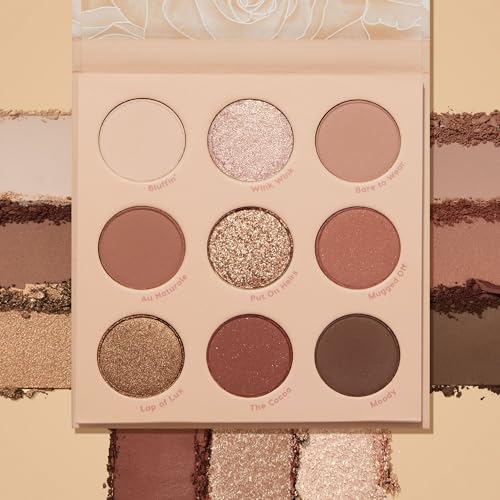 ColourPop Nude Mood Eyeshadow Palette - Brown & Copper Palette with Metallic and Matte Finishes - High-Pigment Eye Makeup with a Long-Wearing Formula (0.3 oz)