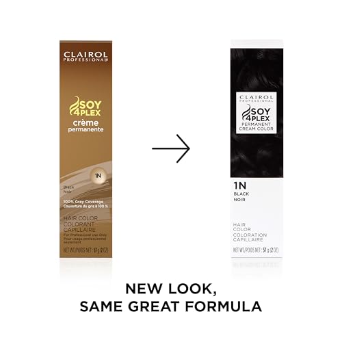 Clairol Professional Permanent Hair Color Cream - 100% Gray Coverage, Long-Lasting & Deep Conditioning
