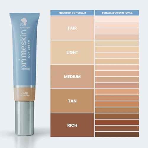 Primeskin Cc Cream for Older Women,Korean Cc Cream, Self Adjusting for Mature Skin, Satin Skin Korean 1.69 Fl Oz/50ml (MEDIUM)