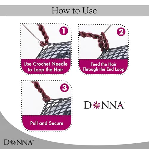 DONNA XL Crochet Wig Cap with Combs – Breathable Mesh