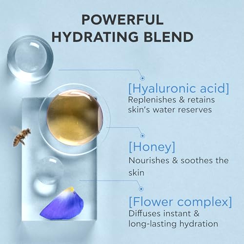 APIVITA Aqua Beelicious Hydrating Booster Serum | Hydrating, Soothing & Replenishing with Propolis, Honey, Hyaluronic Acid, Prebiotics & Flowers, 30 mL / 1 oz
