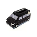 BRISA VW Collection - Volkswagen Neoprene Universal Makeup Cosmetics Toiletry Travel Pharmacy Bag in T5 Bus Design (Black/Large)