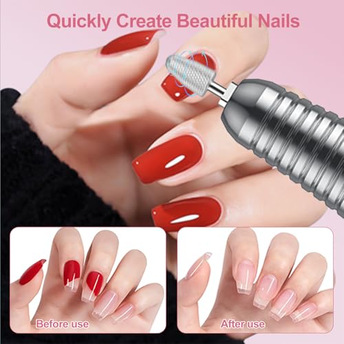 Pink Cordless Electric Nail Drill Machine for Manicure & Salon Use