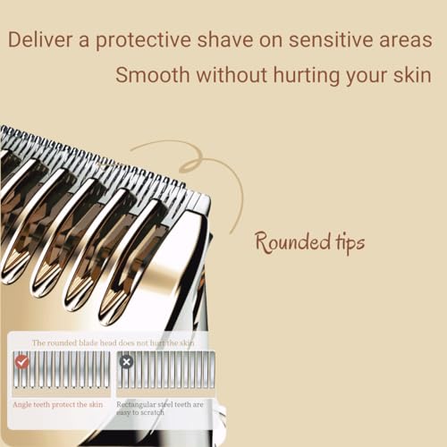 Women's Electric Shaver, Electric Razor for Women with Digital Display, Dual-Head Bikini Trimmer, 2 in 1 Razor, Trimmer Shaver 2-in-1, Wet/Dry, Compact Travel Ready