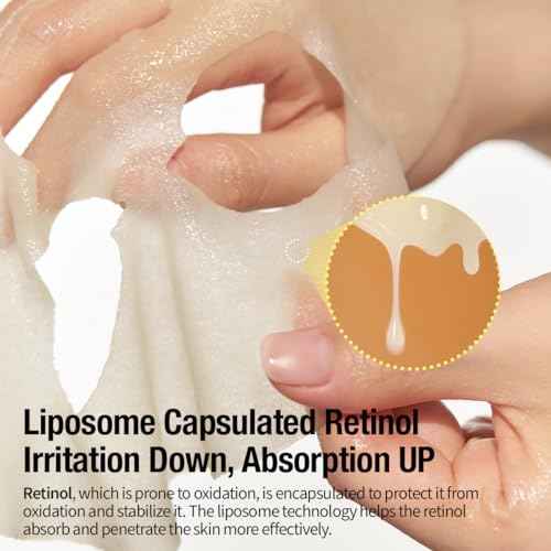 GOODAL Retinol + Black Carrot Gel Sheet Mask ? Intensive Hydration & Pore-Lifting, Cooling, Skin-Firming Facial Mask [4EA]