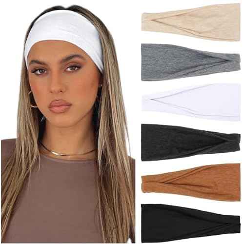 AKTVSHOW Headbands for Women Non-Slip Head Band for Women¡¯s Hair Wide Thick Sweat Hair Bands, Trendy Hair Accessories for Women's Yoga, Workout, and Fashion