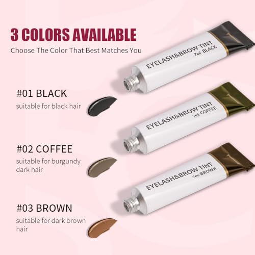 DATANSUN 5-in-1 Eyebrow & Eyelash Makeup Kit - 02 Brown, Waterproof & Long Lasting