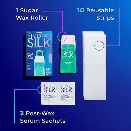 Schick Hydro Silk Sugar Wax Roller for Body & Bikini, 1 Count