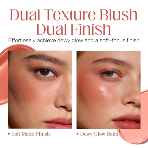 CARSLAN Cream Blush Palette - Dual Shade Matte & Dewy