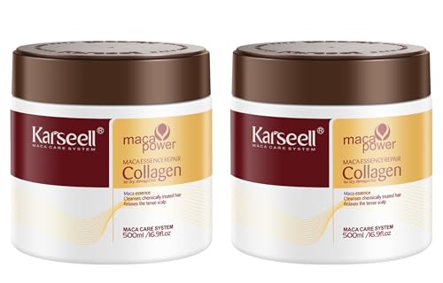 Karseell Collagen Hair Mask Twin Pack 2x500ml for Dry Damaged Hair