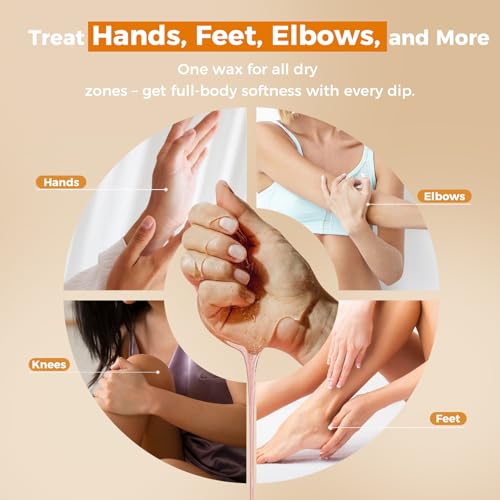 GIRLEARLE Unscented Paraffin Wax Refills - 10 Pack for Hand & Foot Wax Machine