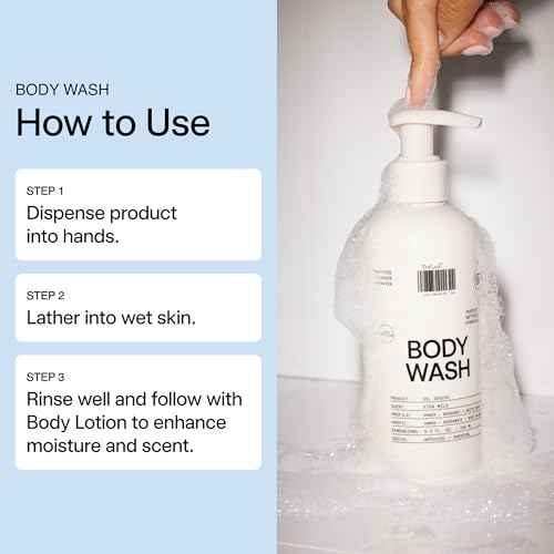 DedCool Body Wash Xtra Milk | Moisturizing Vegan Cleanser with Shea Butter, Aloe & Snow Mushroom | Non-Toxic, Carbon-Neutral Formula | Bergamot, White Musk & Amber Scent | 8.5 fl oz