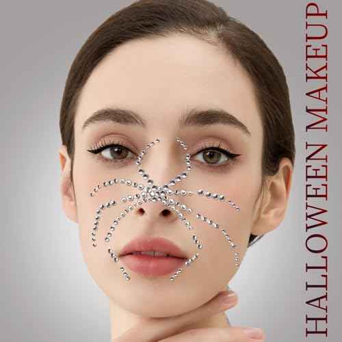 Teenitor Face Gems Self Adhesive Face Gems and Pearls for Makeup, Festival Jewels for Halloween Rave Accessories Hair Gems, Rhinestone Stickers for Face, Eye, Makeup, Body