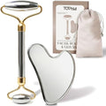 Stainless Steel Face Roller & Gua Sha Tool Set